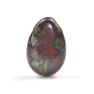 Custom Teardrop Drilled Tumble <strong>Stone</strong> 30mm Chinese <strong>Dragon</strong> Blood <strong>Stone</strong> Pendant for Necklace - Product Image 6