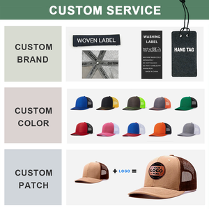 Gorras de Cuero Personalizadas con Logotipo, Gorras de Alta Calidad con Parche de Cuero 3D de 6 Paneles, Gorras Clásicas Estilo Trucker 112 - Product Image 2