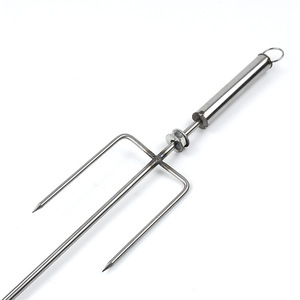 Yolecen bán buôn lớn gà Thỏ Vịt & thịt xông khói ngã ba thép không gỉ thịt cừu chân Chop xiên cho <span class=keywords><strong>BBQ</strong></span> - Product Image 4