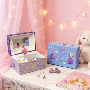 กล่องดนตรีเจ้าหญิง<span class=keywords><strong>สอง</strong></span>ชั้นสุดหรู ยี่ห้อ Hot Pick Yiyu พร้อ<span class=keywords><strong>ม</strong></span>เสียงเพ<span class=keywords><strong>ล</strong></span>ง 30 วินาที ทำจากกระดาษแข็ง สำหรับเก็บ<span class=keywords><strong>ต</strong></span>่างหูและสร้อย<span class=keywords><strong>คอ</strong></span>สำหรับเด็กผู้หญิง - Product Image 3