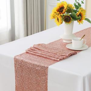 공장 재고 고급 클래식 도트 자수 폴리에스터 세탁 가능 테이블 플래그 호텔 웨딩 파티 장식 테이블보 - Product Image 3