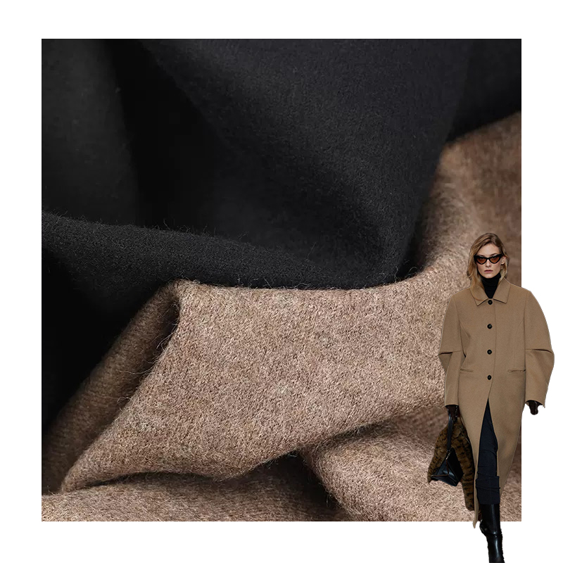Organic Merino Nylon Blend Knit Fabric 245g Australian Merino Wool Fleece Renewable Antibacterial Warm Material for Women Men