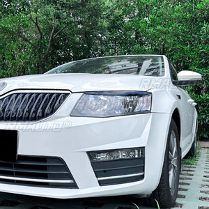 For Skoda Octavia MK3 2015-2017 Auto <b>Head</b> Light Lamp Eyelids Eyebrow Headlight Decoration Car <b>Styling</b> Trim Car Accessories - Product Image 3