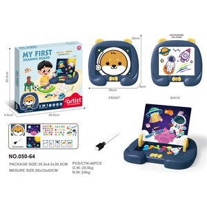 Children Cartoon Multi Functional Drawing Board Stand Magnetic Plastic 47x40x28cm Early <b>Education</b> <b>Toy</b> 3-6 Years - Product Image 5