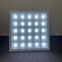 Prix de gros intérieur blanc ultra mince cube led panneau de calandre pour bureau école hôpital salle de conférence
