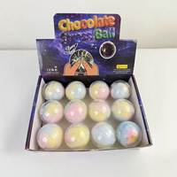 Jouets sensoriels en pâte à modeler en forme de ballon arc-en-ciel, beignets, barres chocolatées, coquilles de cire, remplis de pâte à modeler, vente en gros