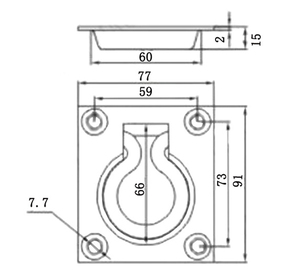 Personnalisé En Acier Inoxydable Charnière Pliante Cadènes D Anneau D'arrimage Taquet - Product Image 2