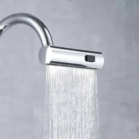 Robinet de cuisine multifonctionnel 3 modes avec pommeau de lavabo à cascade pressurisée et pivotant à 360°