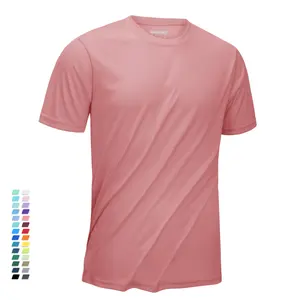 Custom UPF 50+ Summer Performance T-shirts Mens Sun Protection Tee Shirts Gym Sports Athletic Running Casual Tops T-shirt