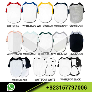 Camisetas de Algodón para Perros Pequeños y Grandes, Camisetas Raglán Suaves y Transpirables, Ropa para Perros, Ropa para Mascotas al por Mayor - Product Image 3