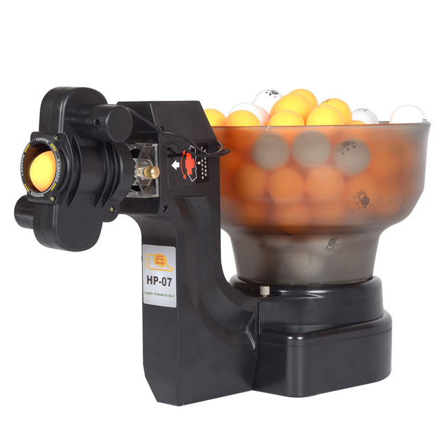 HUI PANG HP-07 Robot Indoor Automatic Table Tennis Ball Machine Black 30-80 Balls/Minute