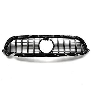 Calandre avant Mercedes-Benz Classe E W213 Sport Edition ABS entièrement noire avec bandes argentées 2021-2023 - Product Image 2