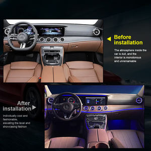 Kits d'intérieur de buse de turbine pour <span class=keywords><strong>Mercedes</strong></span> Benz <span class=keywords><strong>Classe</strong></span> C/<span class=keywords><strong>GLC</strong></span>/<span class=keywords><strong>Classe</strong></span> E W213 W205 X253 LED 64 lumière ambiante évent lampe décorative - Product Image 4