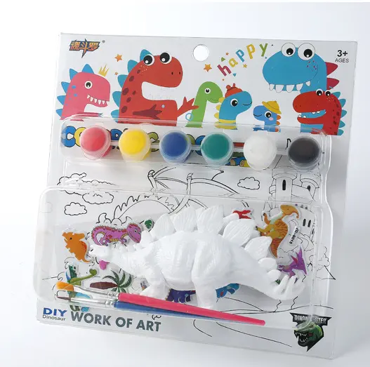 DIY Dinosaur Painting Kit, Easy-to-Paint Dinosaur Toys, Kids Creative Toys Crafts and Arts Set Drawing Kit Children Sets DIY