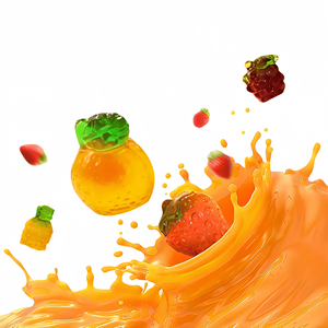 Holeywood 62g Peelable 4Dグミフルーツキャンディーリアラブルキャラゲナンバッググルテンフリーハロウィンギフトのアイデアフルーティーフレーバーボックス - Product Image 1