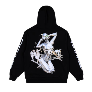 <span class=keywords><strong>Felpa</strong></span> <span class=keywords><strong>con</strong></span> cappuccio da uomo in cotone 100% nero <span class=keywords><strong>con</strong></span> zip e stile <span class=keywords><strong>teschio</strong></span>, di tendenza, in promozione - Product Image 2