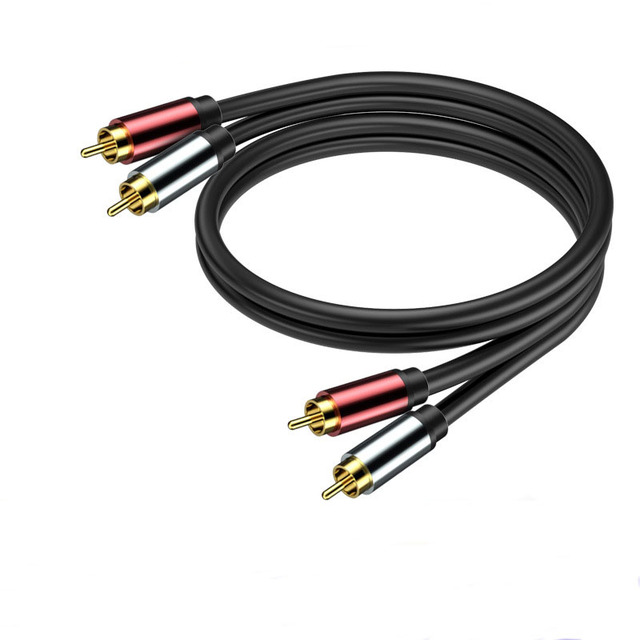 2 RCA Audio Cable Gold Plated Left Right Audio Stereo DVD Player HDTV 2RCA to 2RCA Audio AV Cable