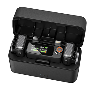 Draadloze reversmicrofoon <span class=keywords><strong>3</strong></span>-in-1 met AI en acht-traps ruisonderdrukking, professionele spraakopnamemicrofoon - Product Image 1