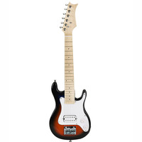 Gitar Listrik Travel 30 Inch Basswood Maple Neck Glossy 1 HUMBUCKER 6-String Gitar Anak