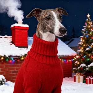 Winter New Red Acrylic <strong>Dog</strong> Sweater For Medium/Large <strong>Dogs</strong> Comfortable Warm Ribbed <strong>Knit</strong> Pet Apparel - Product Image 4