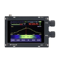 Radio Receiver SDR Hifi Audio MALAHIT 50KHz-2GHZ DSP 1.10C AM/SSB/NFM/WFM dengan Speaker Hitam