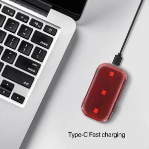 Bisiklet Arka Lambaları Otomatik Başlatma/Durdurma Bisiklet Arka Akıllı Arka Lambası Su Geçirmez LED Tip C Şarj Fren Algılama Işığı Aksesuarları - Product Image 4