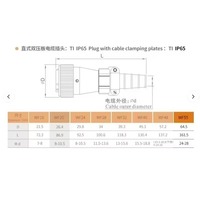 Connecteur industriel WEIPU WS28J20TQ, câble mâle droit 20 broches, connecteur aviation circulaire WS28, type à souder, 5A 400V IP44