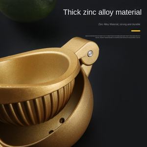 Exprimidor de Cítricos Manual Profesional DFE03, de Aleación de Zinc Dorada, Exprimidor de Limones y Limas, Accesorio Resistente para Botas de Senderismo - Product Image 5