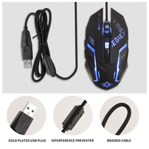 Ratón Óptico Mecánico para Juegos Chu-t Wired Angel, USB, con 6 Botones, Diseño Ergonómico - Product Image 2