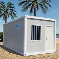 Casa Contenedor Modular de Lujo Desmontable de 20 pies con Paneles Sándwich, Hogar Prefabricado para Acampar al Aire Libre
