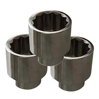 Clé à douille carrée en alliage de titane TUOKAEX 3/4, non magnétique, légère, qualité industrielle, finition oxyde noir, embout droit 1/2