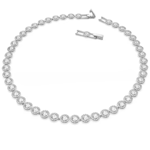 Trend Fine Jewelry Charm Armband Halskette Ohrringe Zirkonia Runde Kristall Diamant Tennis Armbänder Schmuck Set für Frauen - Product Image 6