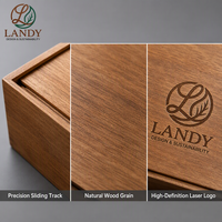 Zeitlose Handgefertigte Hochzeits-Geschenkbox aus Holz mit Individueller Markengestaltung und Walnuss-Finish als Erinnerungsbox für Jubiläumsfeiern