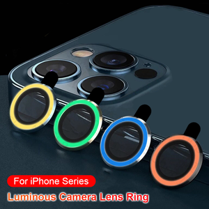 Pour iPhone 13 12 Pro Max Camera Lens Protecteurs Lumineux Caméra Anneau En Verre pour iPhone 11 11pro max 13mini 13pro De Protection Film - Product Image 6
