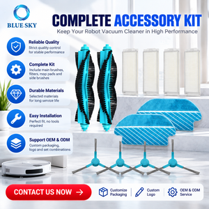 Repuestos para Robot Aspirador, Cepillos Laterales Principales, Filtros, Paños de Limpieza, Kit para <span class=keywords><strong>Cecotec</strong></span> <span class=keywords><strong>Conga</strong></span> 3290 3490, <span class=keywords><strong>Accesorios</strong></span> de Limpieza - Product Image 6