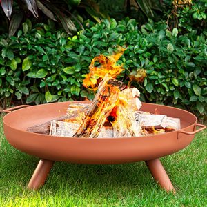 Brasero de jardin en fonte métallique rond, foyer décoratif, pot à eau, brasero de terrasse - Product Image 6