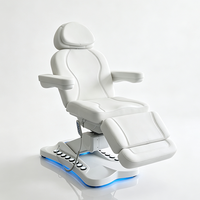 Table de massage inclinable électrique moderne à 4 moteurs pour salon de beauté, lit de spa pivotant pour soins cosmétiques et cils, haute qualité