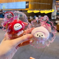 Porte-clés jouet anti-stress en silicone de qualité alimentaire, motif chien fruit, très populaire