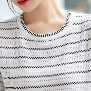 2019 nuevo de la mujer de moda vestido rayas pequeño fresco vestido de - Product Image 3