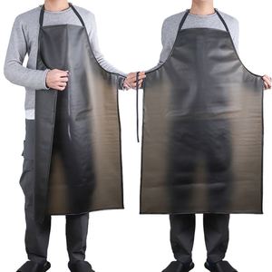 Delantal de Cocina Reutilizable de PVC, Impermeable, Resistente a Químicos, Duradero, sin Mangas, con Bolsillos, para Limpieza del Hogar y Repostería - Product Image 1