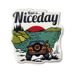 Badge brodé thermocollant pour activités de plein air, camping, <span class=keywords><strong>aventure</strong></span>, montagne, forêt, pour veste de randonnée, sac à dos, sac, décoration DIY - Product Image 3