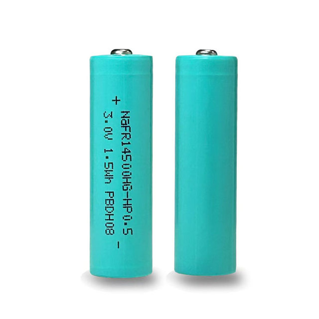 Sodium-ion Battery 14500 Cell Steel Cylindrical Shell 3.0V 500mAh Rechargeable Battery for Electric Toothbrush and Toys