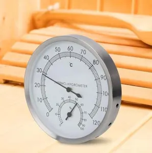 saunaausrüstung <span class=keywords><strong>sauna</strong></span> trocknes nasses dampfbad zubehör temperatur- und feuchtigkeitsmesser edelstahlthermometer - Product Image 1