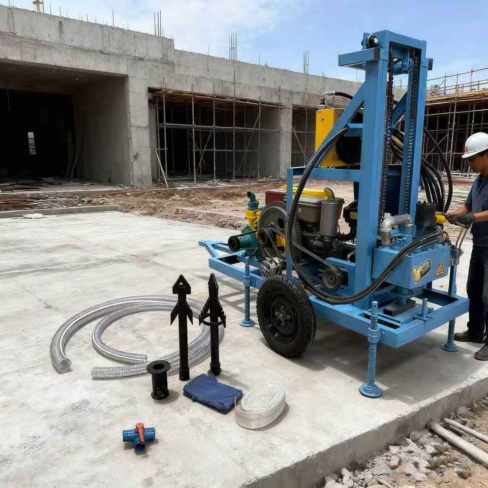 25HP Diesel Engine Multi-Purpose Borehole Machine for Water Well & Soil ...