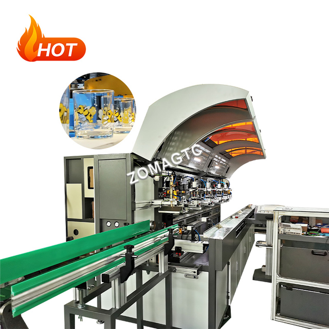 High-Speed  Fully Automatic Cylindrical Screen Printing Machine for Round Glass Plastic Bottle Cup or Metal Tube