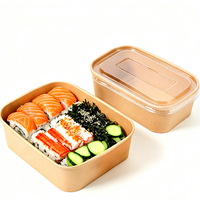 Boîte alimentaire rectangulaire jetable longue en gros pour la restauration hôtelière et les événements