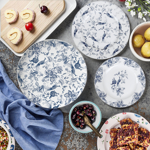 Bán buôn sáng tạo vẽ tay xương Trung Quốc tấm nhà hàng khách sạn Bộ đồ ăn với mô hình thực vật phức tạp đan xen các chi nhánh - Product Image 6