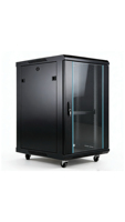 Armoire de serveur au sol de 1 mètre, 1040*600*600mm, en acier SPCC avec revêtement en poudre et porte en verre trempé, disponible immédiatement.