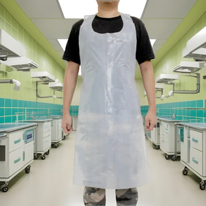 Kangle <b>Disposable</b> Sleeveless Lightweight HDPE/LDPE Waterproof Oil-Resistant for Hospital Medical Plastic <b>Apron</b> - Product Image 5