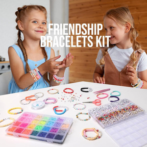 Juego de Cuentas de Arcilla Pizooro, 6440 Piezas, Kit de Fabricación de Joyería DIY, Cuentas Redondas de Polímero para Pulseras de la Amistad - Product Image 2